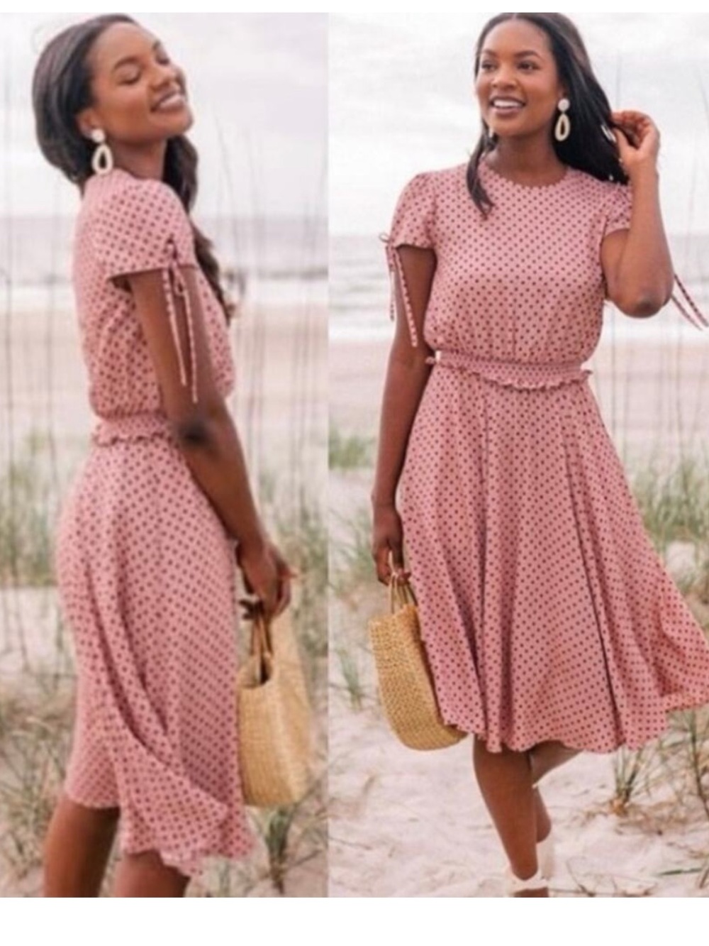 Gal Meets Glam Corinne Pink
Polka Dot Dress with pockets, 6
